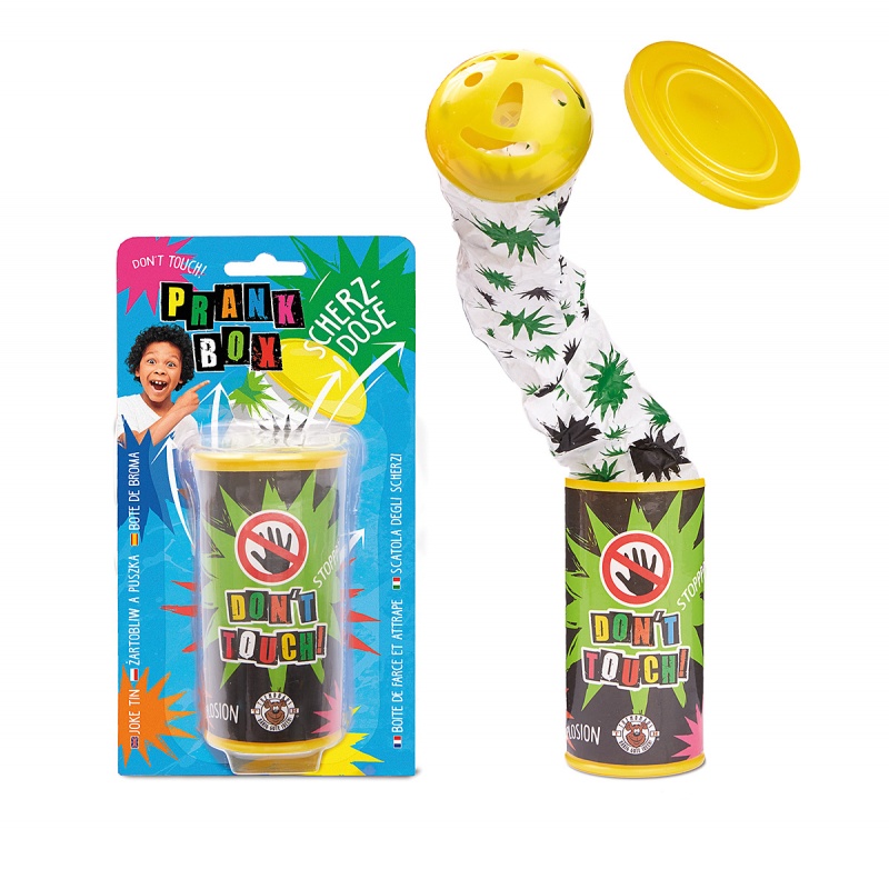 Wyskakująca puszka do robienia żart&oacute;w TRENDHAUS PB, mix kolor&oacute;w, Gry i zabawki, Gadżety