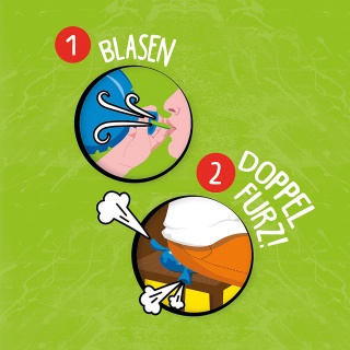 Podw&oacute;jnie pierdząca poduszka TRENDHAUS PB, z pompką, mix kolor&oacute;w, Gry i zabawki, Gadżety