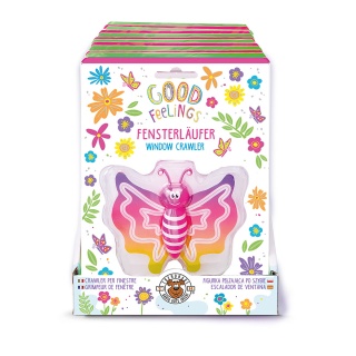 Biegacz po szybie motyl TRENDHAUS GFH, mix kolor&oacute;w, Gry i zabawki, Gadżety