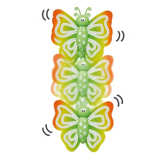 Biegacz po szybie motyl TRENDHAUS GFH, mix kolor&oacute;w, Gry i zabawki, Gadżety