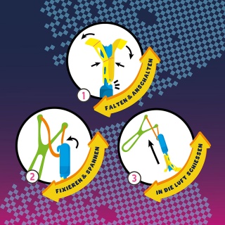 Proca sky-shooter świecąca TRENDHAUS Take Action, mix kolor&oacute;w, Gry i zabawki, Gadżety