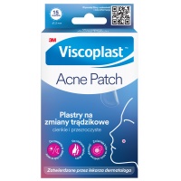 Plastry na zmiany trądzikowe VISCOPLAST-3M Acne Patch, Ø 12 mm, 15 szt., pudełko