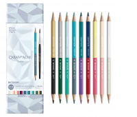 Crayons CARAN D'ACHE XMAS25 Alpine Frost Bicolor, 9 pcs., brush, in box, mix colors