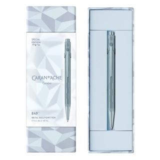 Długopis CARAN D&rsquo;ACHE 849 XMAS25 Alpine Frost, w pudełku, niebieski, Długopisy, Artykuły do pisania i korygowania
