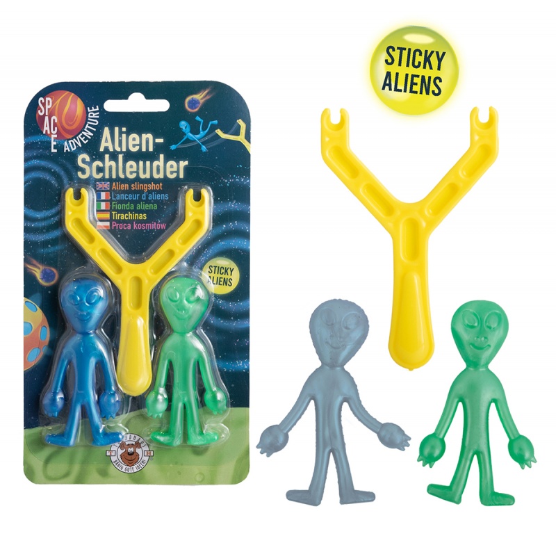 Proca z dwoma kosmitami TRENDHAUS SA, mix kolor&oacute;w, Gry i zabawki, Gadżety