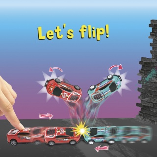 Samoch&oacute;d kaskaderski TRENDHAUS SA, zestaw 2 szt., mix kolor&oacute;w, Gry i zabawki, Gadżety