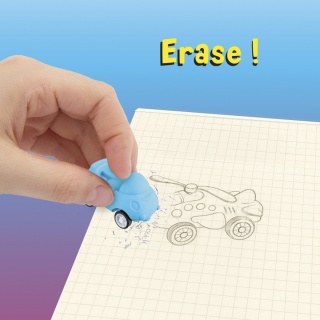 Gumka do ścierania z napędem TRENDHAUS SA, mix kolor&oacute;w, Szkolne, Gadżety