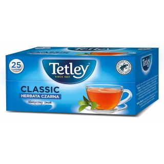 Herbata TETLEY Classic, czarna, 25 torebek, Herbaty, Artykuły spożywcze