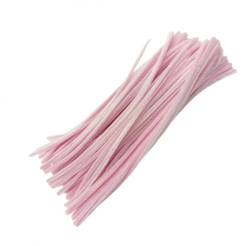 DRUCIKI DEKORACYJNE PASTELOWY R&Oacute;Ż 100 SZTUK, Druciki, Art. kreatywne