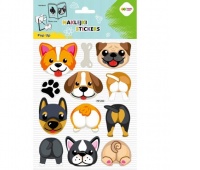 NAKLEJKI 3D POP UP DOG FACE&TAIL 15x24cm.HC