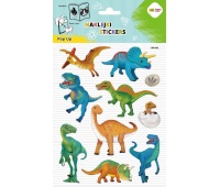 NAKLEJKI 3D POP UP DINO WORLD 15x24cm.HC