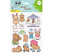 NAKLEJKI 3D POP UP KAPIBARA KAPI FUN 15x24cm.HC