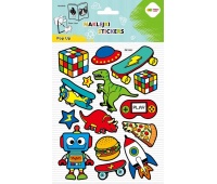 NAKLEJKI 3D POP UP COOL TOYS 15x24cm.HC