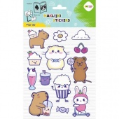 NAKLEJKI 3D POP UP YUMMY YUM KAPIBARA 15x24cm.HC