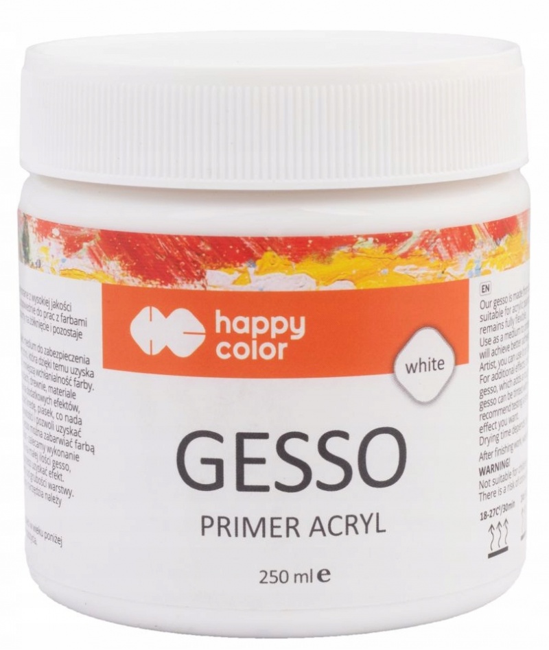 GESSO AKRYLOWE DO GRUNT.PODOBRAZI BIAŁE 250ml.HC, Pozostałe, Plastyka