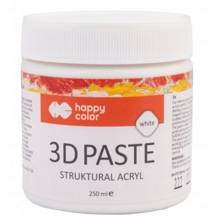 PASTA STRUKTURALNA 3D BIAŁA 250ml., Pozostałe, Art. kreatywne
