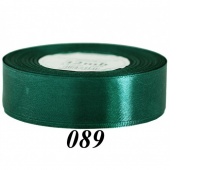 Wstążka satynowa 25mm/32mb, zieleń butelkowa, Wstążki, tasiemki, Art. kreatywne