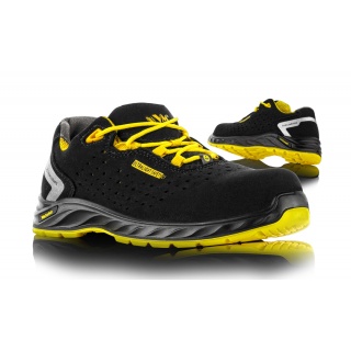 P&oacute;łbuty ochronne VM FOOTWEAR Chicago 2285-S1PL ESD, rozm. 47, czarno-ż&oacute;łte, Obuwie robocze, Ochrona indywidualna