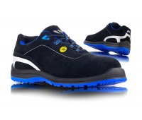 P&oacute;łbuty ochronne VM FOOTWEAR Rimini 2185-S1P ESD, rozm. 38, czarno-niebieskie, Obuwie robocze, Ochrona indywidualna