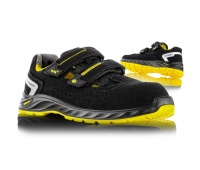 Sandały ochronne VM FOOTWEAR Edmonton 2275-S1PL ESD, rozm. 38, czarno-ż&oacute;łte, Obuwie robocze, Ochrona indywidualna