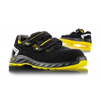 Sandały ochronne VM FOOTWEAR Edmonton 2275-S1PL ESD, rozm. 44, czarno-ż&oacute;łte, Obuwie robocze, Ochrona indywidualna