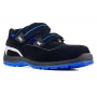 Sandały ochronne VM FOOTWEAR Parma 2195-S1P ESD, rozm. 46, czarno-niebieskie, Obuwie robocze, Ochrona indywidualna