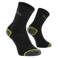 Skarpety bawełniano-poliestrowe VM FOOTWEAR, rozm. 35-38, 3 pary, czarno-szare, Obuwie robocze, Ochrona indywidualna