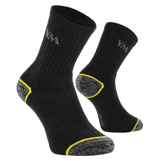 Skarpety bawełniano-poliestrowe VM FOOTWEAR, rozm. 39-42, 3 pary, czarno-szare, Obuwie robocze, Ochrona indywidualna