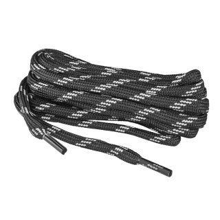 Sznurowadła VM FOOTWEAR, okrągłe, 125 cm, czarno-szare, Obuwie robocze, Ochrona indywidualna