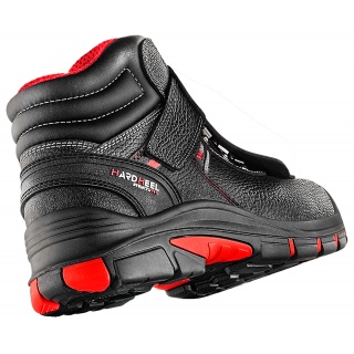 Trzewiki ochronne VM FOOTWEAR Bolton 5080-S3L, rozm. 45, czarno-czerwone, Obuwie robocze, Ochrona indywidualna