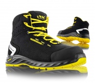 Trzewiki ochronne VM FOOTWEAR Wisconsin 2290-S3L ESD, rozm. 48, czarno-żółte, Obuwie robocze, Ochrona indywidualna