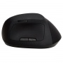 Ergonomic wireless vertical mouse Q-CONNECT, 6-button with battery, for right-handed, black