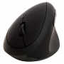 Ergonomic wireless vertical mouse Q-CONNECT, 6-button, battery-powered, for right-handed, black