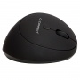 Ergonomic wireless vertical mouse Q-CONNECT, 6-button, battery-powered, for right-handed, black