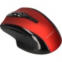 Wireless mouse Q-CONNECT, 4-button, ambidextrous, 2xAAA, red