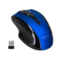 Wireless mouse Q-CONNECT, 4-button, ambidextrous, 2xAAA, blue