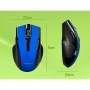 Wireless mouse Q-CONNECT, 4-button, ambidextrous, 2xAAA, blue