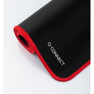 Podkładka pod mysz Q-CONNECT XXL, 90x40cm, czarno‑czerwona, Ergonomia, Akcesoria komputerowe