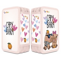 Pi&oacute;rnik szkolny GIMBOO, z wyposażeniem, 3 komory, Kapibara 2025, r&oacute;żowy, Pi&oacute;rniki, Artykuły szkolne