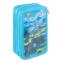Pi&oacute;rnik szkolny GIMBOO, z wyposażeniem, 3 komory, Klocki 2025, niebieski, Pi&oacute;rniki, Artykuły szkolne