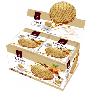 Wafel TAGO Tofinek, display, 24x40g, Ciastka, Artykuły spożywcze
