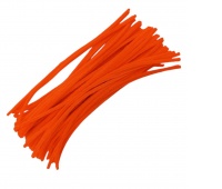 DRUCIKI DEKORACYJNE POMARAŃCZ NEON 100 SZTUK., Druciki, Art. kreatywne