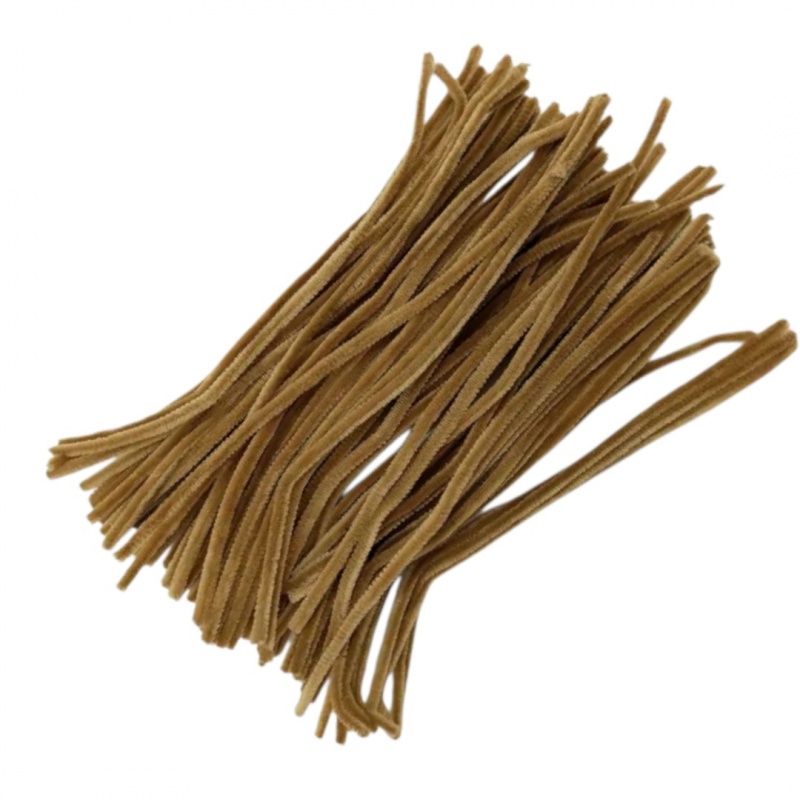 DRUCIKI DEKORACYJNE JASNY BRĄZ 100 SZTUK., Druciki, Art. kreatywne