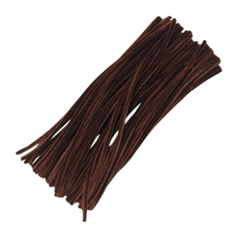 DRUCIKI DEKORACYJNE CZEKOLADOWY 100 SZTUK., Druciki, Art. kreatywne