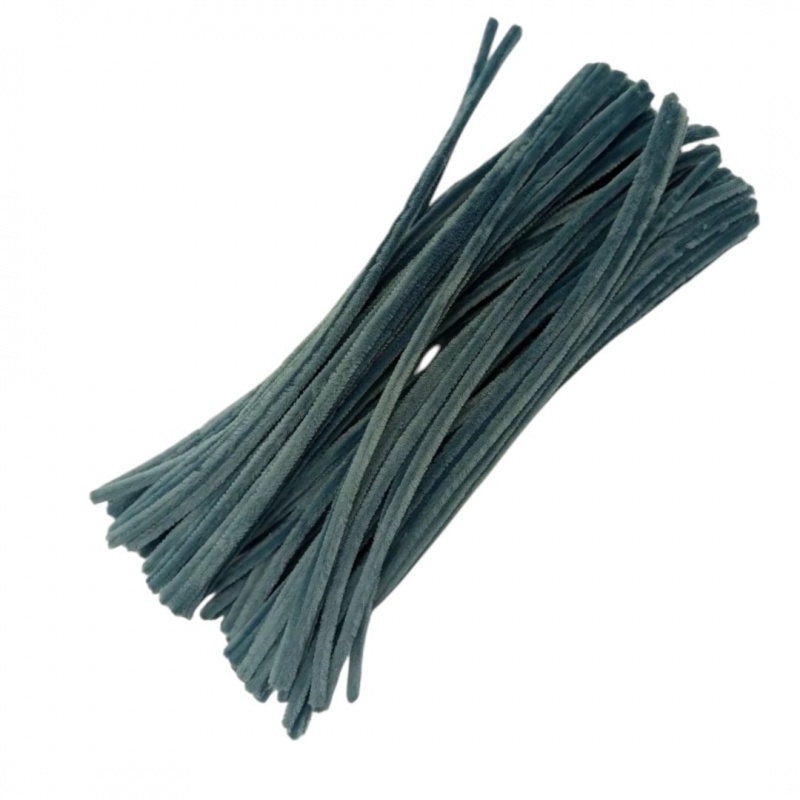 DRUCIKI DEKORACYJNE SZARY 100 SZTUK., Druciki, Art. kreatywne