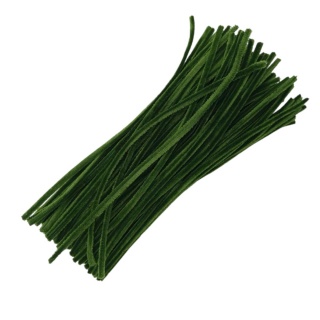 DRUCIKI DEKORACYJNE CIEMNA OLIWKA 100 SZTUK., Druciki, Art. kreatywne