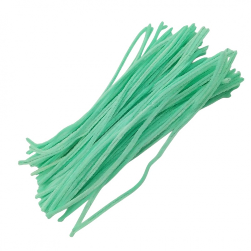 DRUCIKI DEKORACYJNE MIĘTOWE  100 SZTUK., Druciki, Art. kreatywne