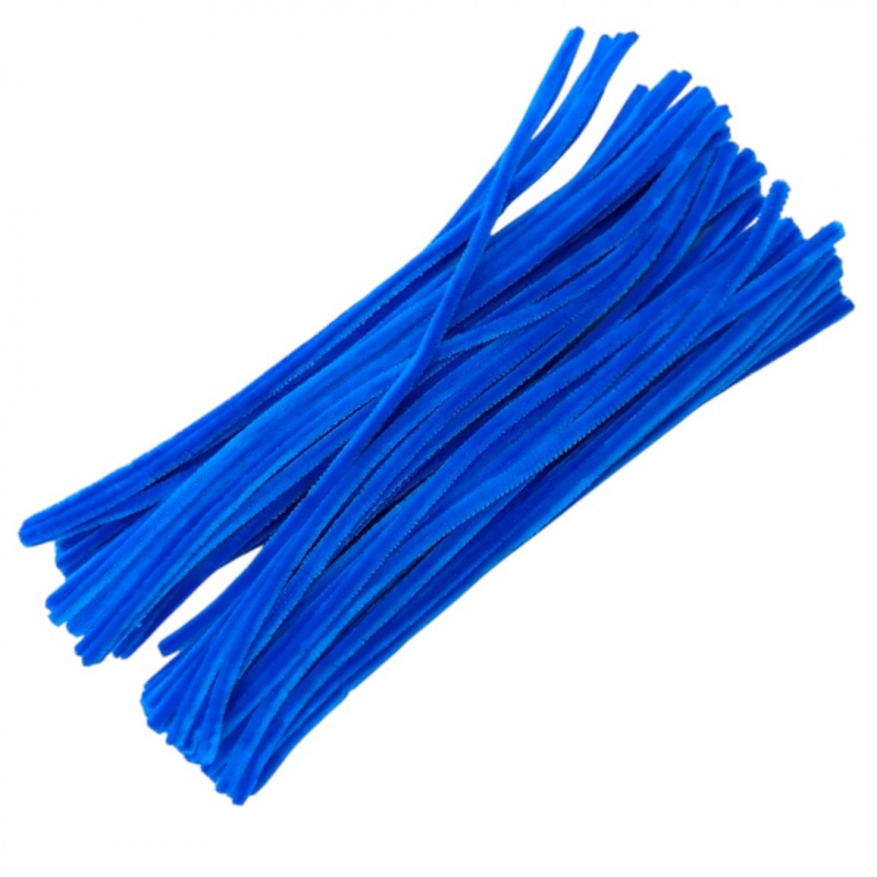 DRUCIKI DEKORACYJNE NIEBIESKIE 100 SZTUK., Druciki, Art. kreatywne