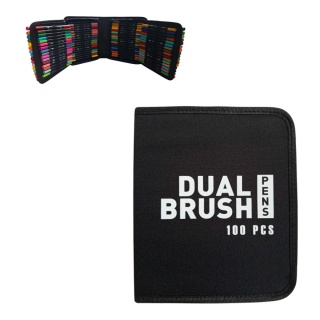 PISAKI DWUSTRONNE 100kolor&oacute;w, Flamastry, Plastyka