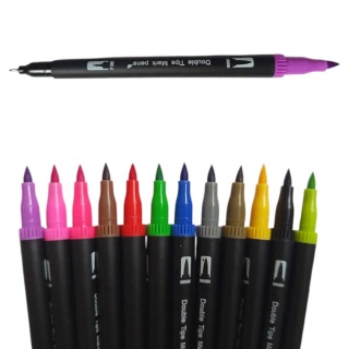 PISAKI DWUSTRONNE 60kolor&oacute;w, Flamastry, Plastyka